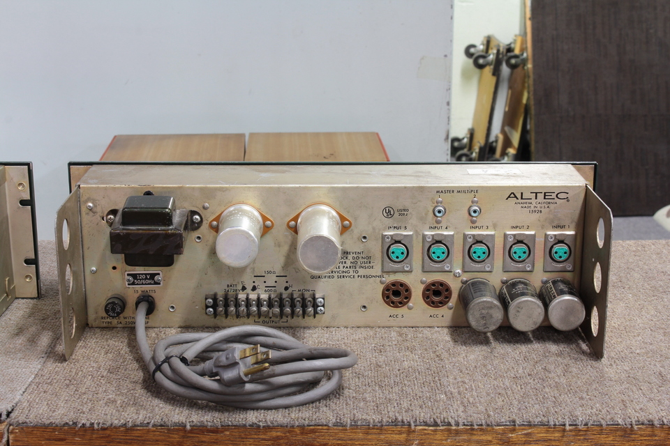 完動品ALTEC 1592B ミキサーアンプ アルテック ALTEC 1592B モノラルミキサーアンプ 70年代 一部ジャンク