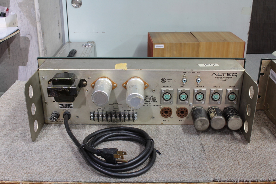 完動品ALTEC 1592B ミキサーアンプ アルテック ALTEC 1592B モノラルミキサーアンプ 70年代 一部ジャンク