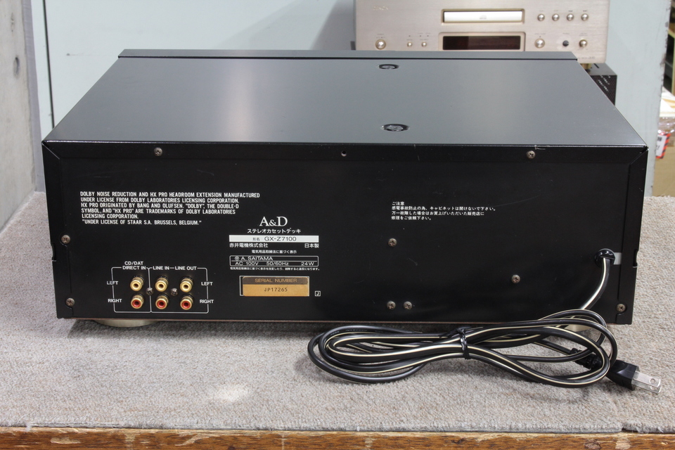 A&D ステレオカセットデッキ　GX-Z7100 ３ヘッド　美品 A&D GX-Z7100EV ヘッド調整 – Audiolife － Enjoy your audio life!!