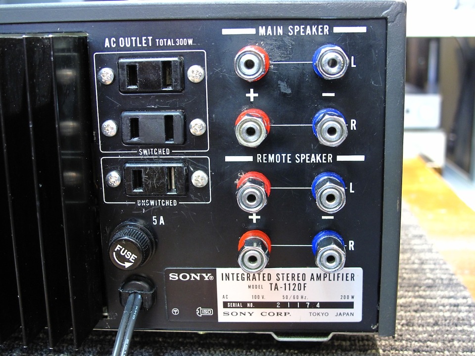 SONY TA-1120F オーディオ SONY TA-1120F Specifications SONY
