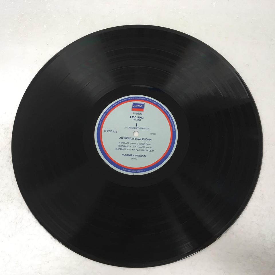 ＜中古LPレコード＞ショパン：バラード１番Ｏｐ．２３，マズルカ（３曲），練習曲Ｏｐ．１０−３，ワルツ 中古LPレコード＞ショパン：バラード１番Ｏｐ．２３，マズルカ（３曲