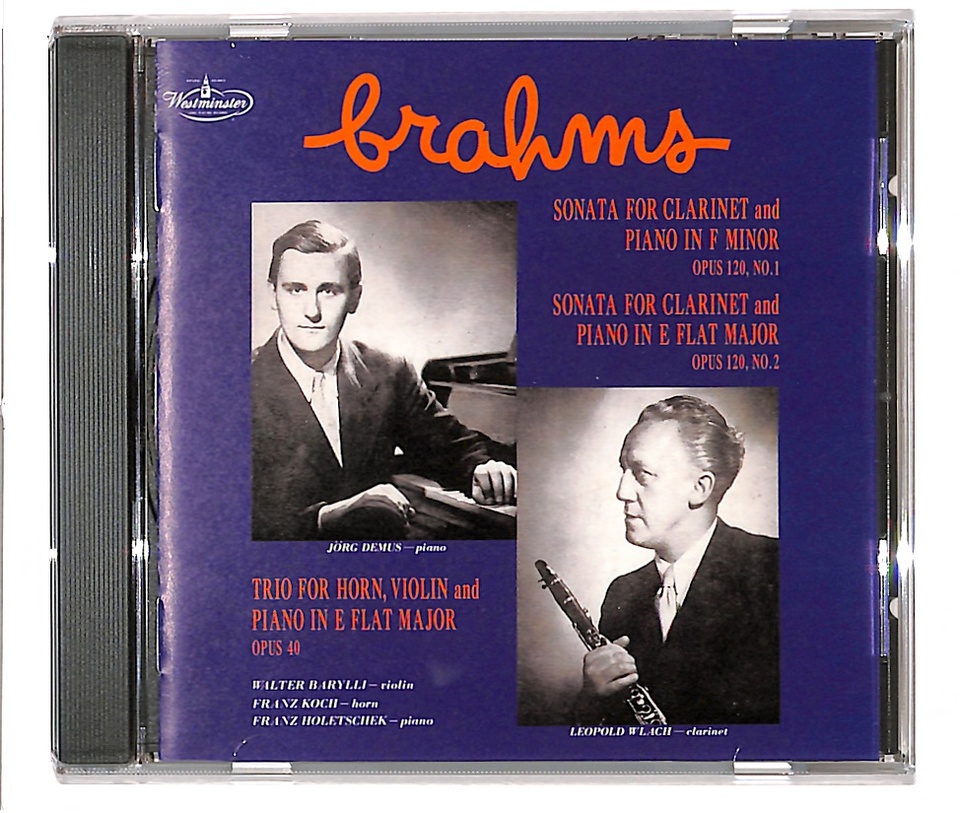 売約済】ウラッハ／ブラームス:クラリネット・ソナタ第1&2番、ホルン