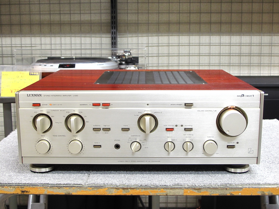【美品】LUXMAN L-530 A級動作(DUO-β回路)プリメインアンプ 美品】LUXMAN L-530 A級動作(DUO-β回路)プリメインアンプ 2025年