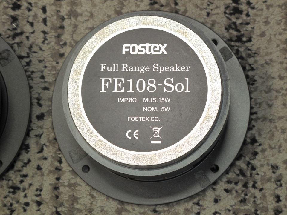 激レア！ FOSTEX FE108-Sol 10cmフルレンジ限定生産 新品2個 FE108-Sol(2023年復刻型） | Fostex(フォステクス)