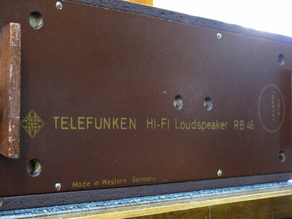 Telefunken RB46 スピーカー Western electric 仕様 メンテナンス品 吸音材画像追加。 Used 中古品 オーディオ：FOR MUSIC TELEFUNKEN RB-46