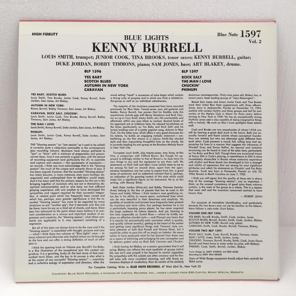 BLUE LIGHTS VOL.2/KENNY BURRELL KENNY BURRELL - 中古オーディオ