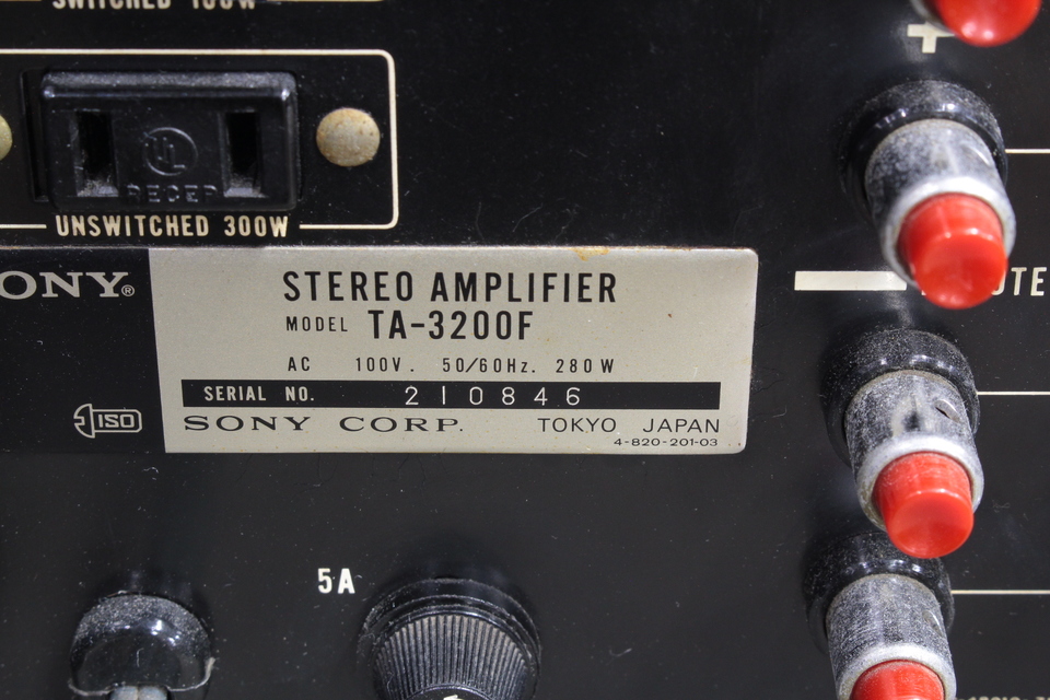 TA-3200F SONY - 中古オーディオ 高価買取・販売 ハイファイ堂