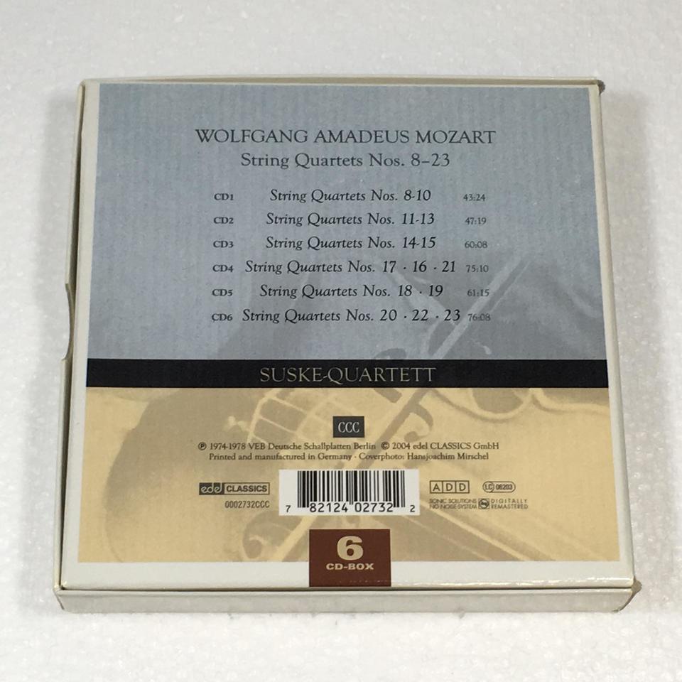 モーツァルト：弦楽四重奏曲第8番〜第23番 モーツァルト - 中古