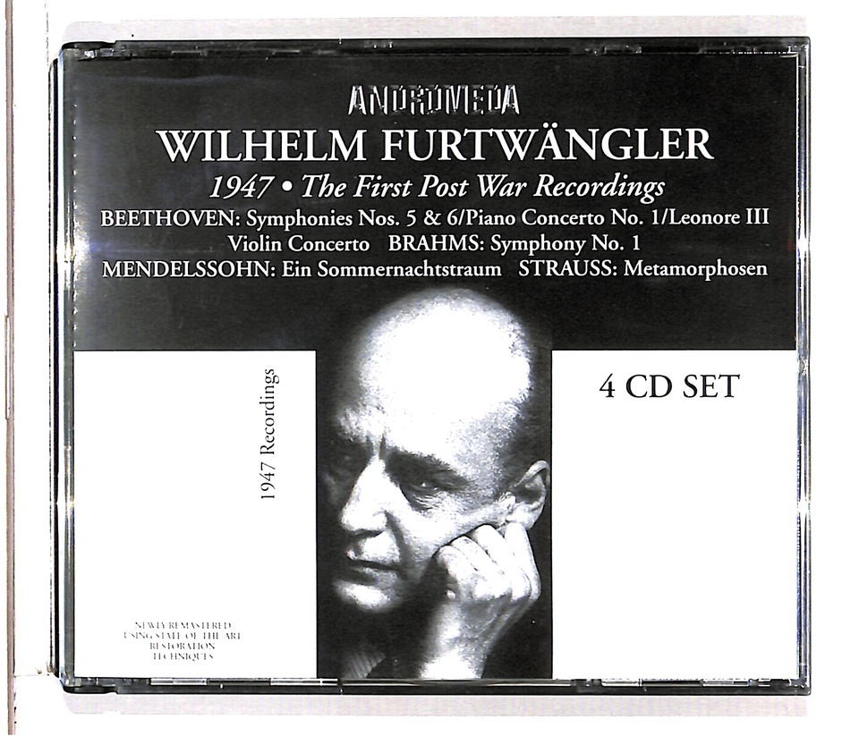 ヴィルヘルム・フルトヴェングラー - 第二次大戦後初の録音集（1947