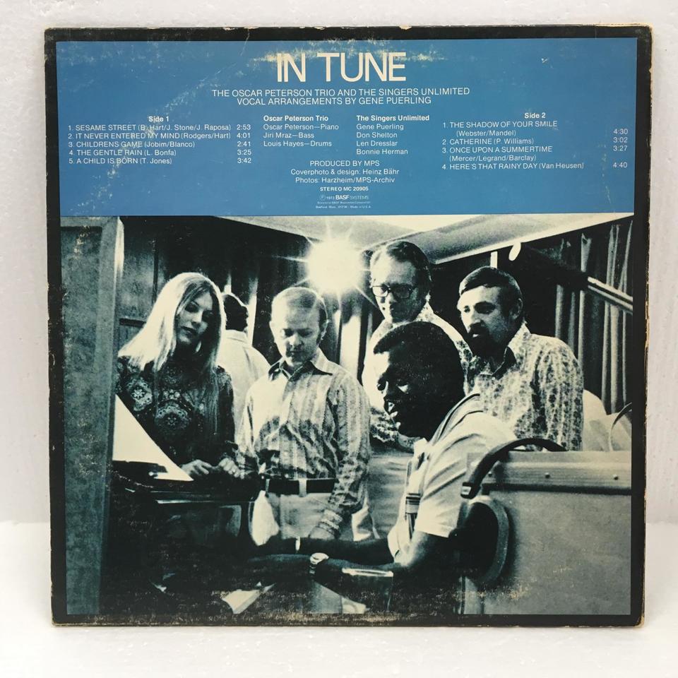 IN TUNE/THE OSCAR PETERSON TRIO+THE SINGERS UNLIMITED THE SINGERS UNLIMITED 中古オーディオ 高価買取・販売 ハイファイ堂