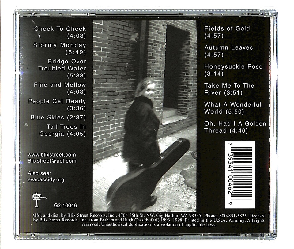 LIVE AT BLUES ALLEY/EVA CASSIDY - HiFi-Do McIntosh/JBL/audio