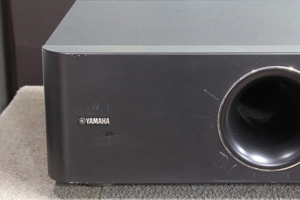YAMAHA サブウーファー YST-FSW150 Yamaha YST-FSW150 Ultra-compact powered subwoofer at Crutchfield