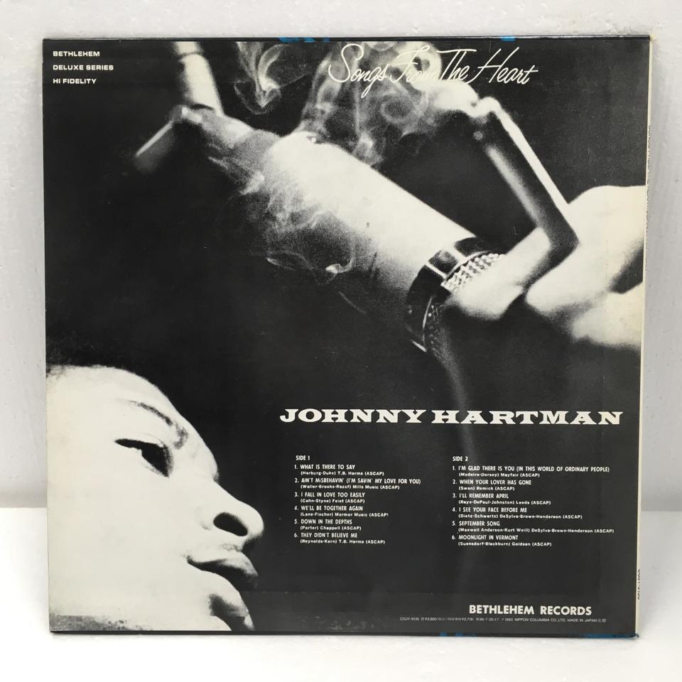 SONGS FROM THE HEART/JOHNNY HARTMAN JOHNNY HARTMAN - 中古