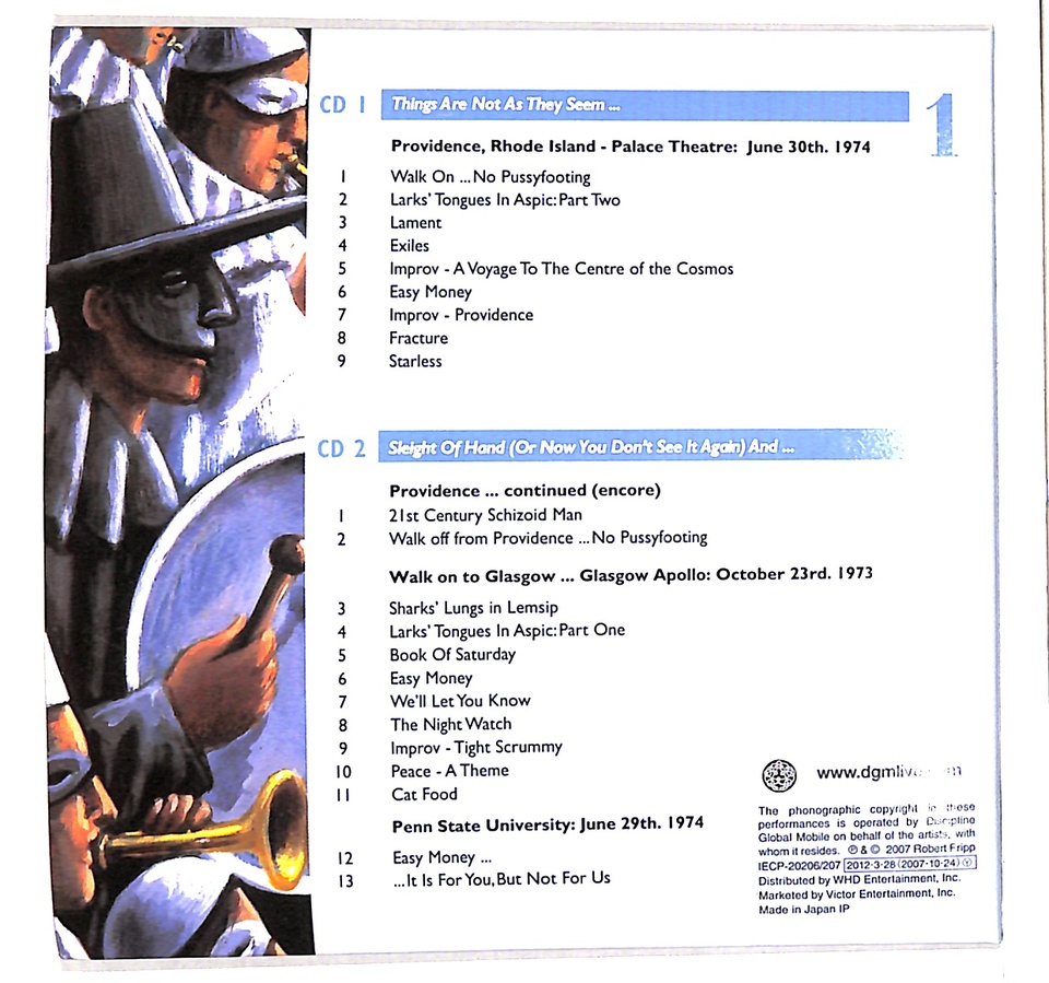 THE GREAT DECEIVER:PART ONE,LIVE 1973-1974/KING CRIMSON KING