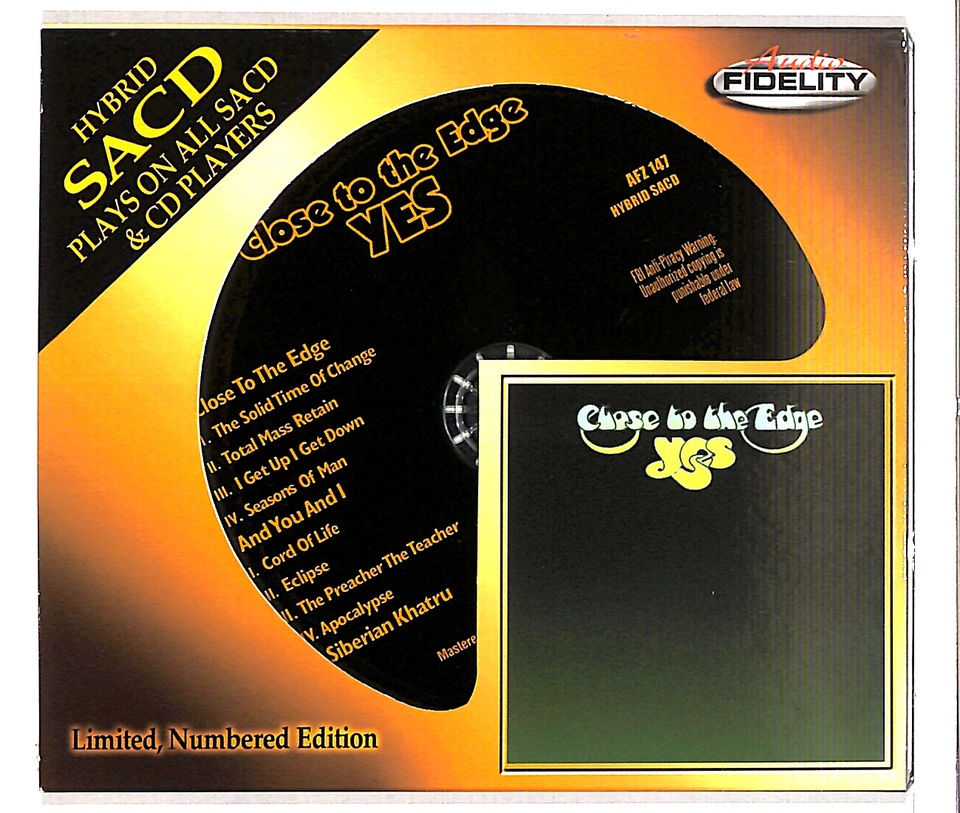 ハイブリッドSACD AUDIO FIDELITY YES／Close To The Edge イエス