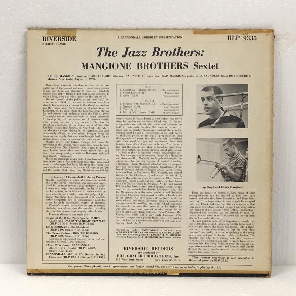 THE JAZZ BROTHERS/THE MANGIONE BROTHERS THE MANGIONE
