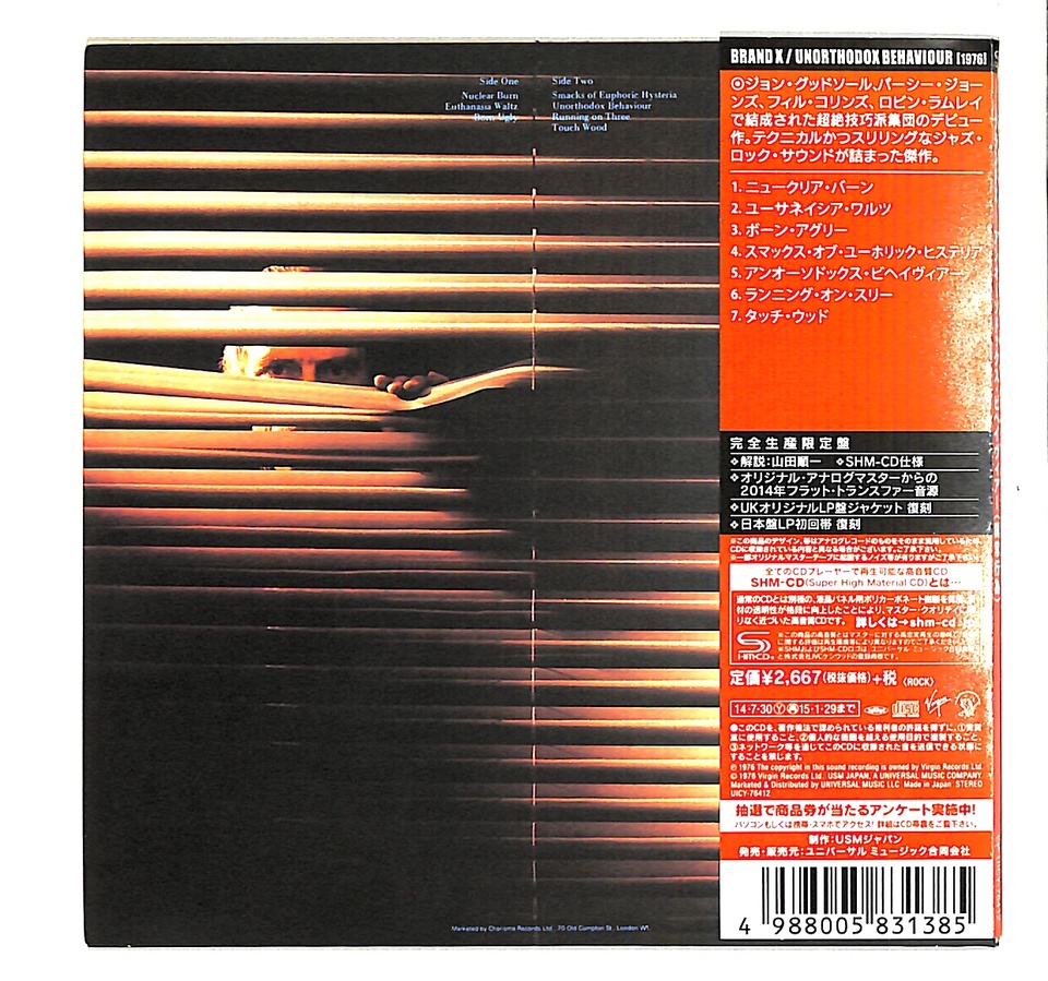 UNORTHODOX BEHAVIOUR/BRAND X BRAND X 中古オーディオ 高価買取・販売 ハイファイ堂