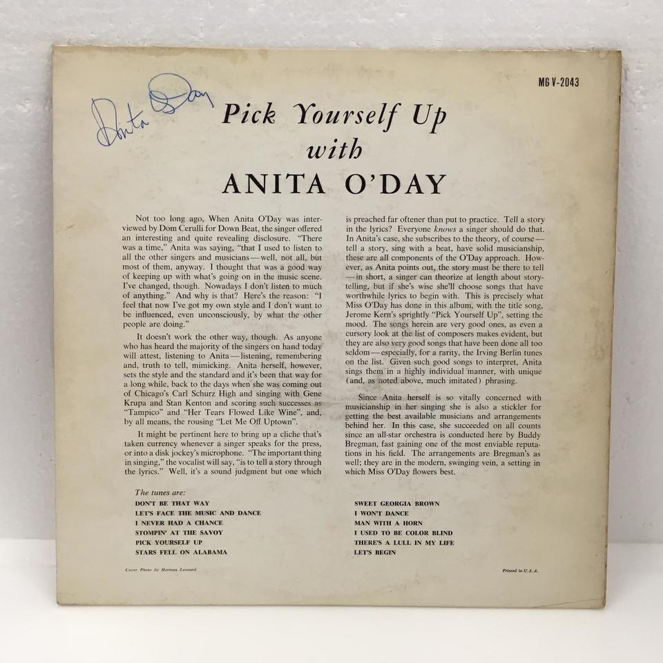 PICK YOURSELF UP WITH ANITA O'DAY ANITA O'DAY - 中古オーディオ