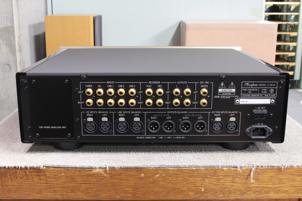 動作品 Accuphase C-2410 コントロールアンプ リモコン 取扱説明書 元