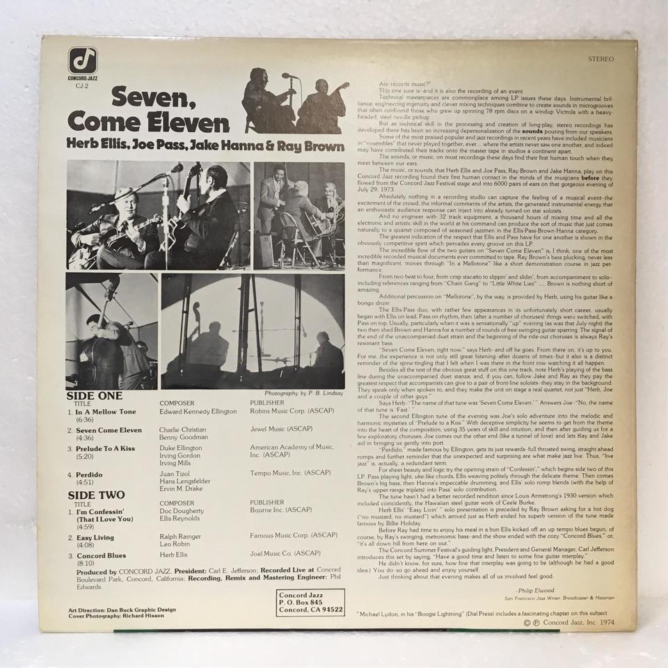 ELEVEN/HERB ELLIS/JOE PASS HERB ELLIS/JOE PASS 中古オーディオ 高価買取・販売 ハイファイ堂