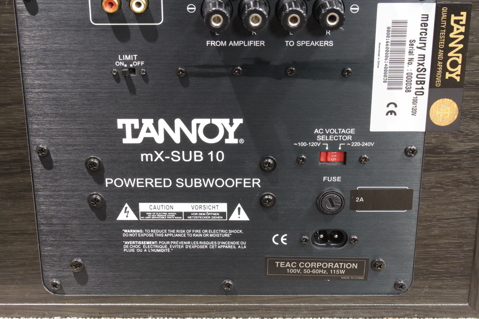 Mercury mX-SUB10 TANNOY - 中古オーディオ 高価買取・販売 ハイファイ堂