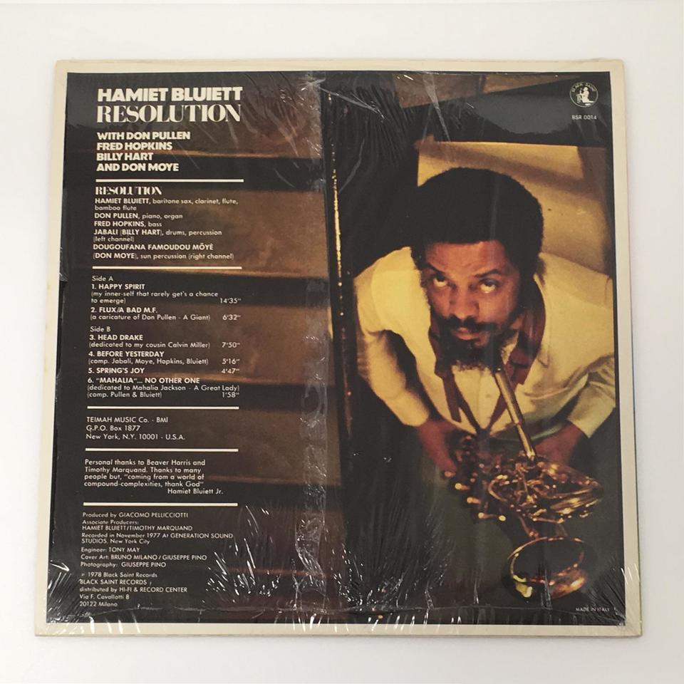 RESOLUTION/HAMIET BLUIETT HAMIET BLUIETT - 中古オーディオ 高価買取