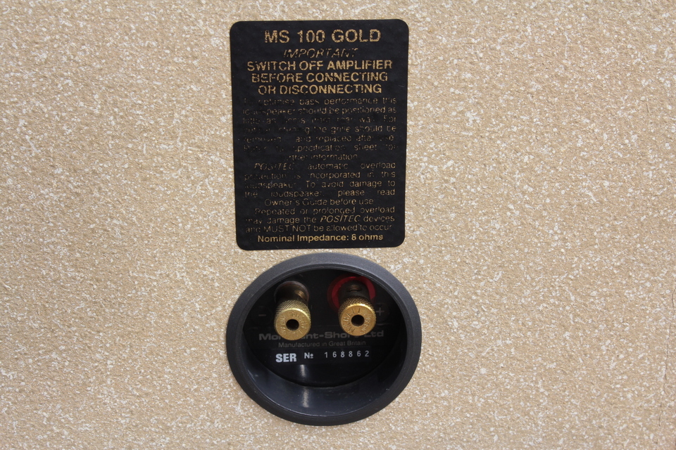MS100 GOLD Mordaunt-Short - 中古オーディオ 高価買取・販売 ハイファイ堂