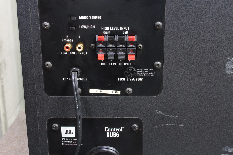 CONTROL SUB6 JBL - 中古オーディオ 高価買取・販売 ハイファイ堂