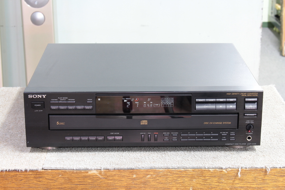SONY CDP-C535 5連装CDプレーヤー CDP-C535 SONY - 中古オーディオ 高価買取・販売 ハイファイ堂