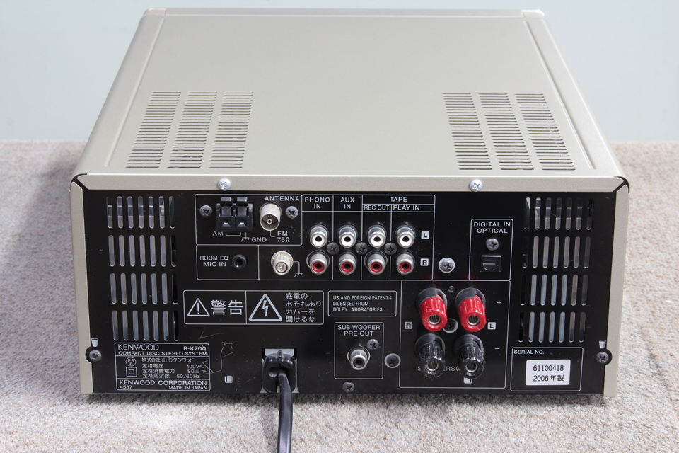 R-K700 KENWOOD - HiFi-Do McIntosh/JBL/audio-technica/Jeff
