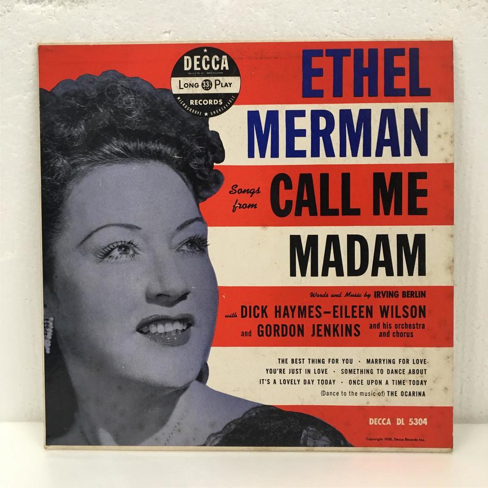 Ethel Merman Songs From Call Me Madam Ethel Merman 中古オーディオ 高価買取・販売 ハイファイ堂 