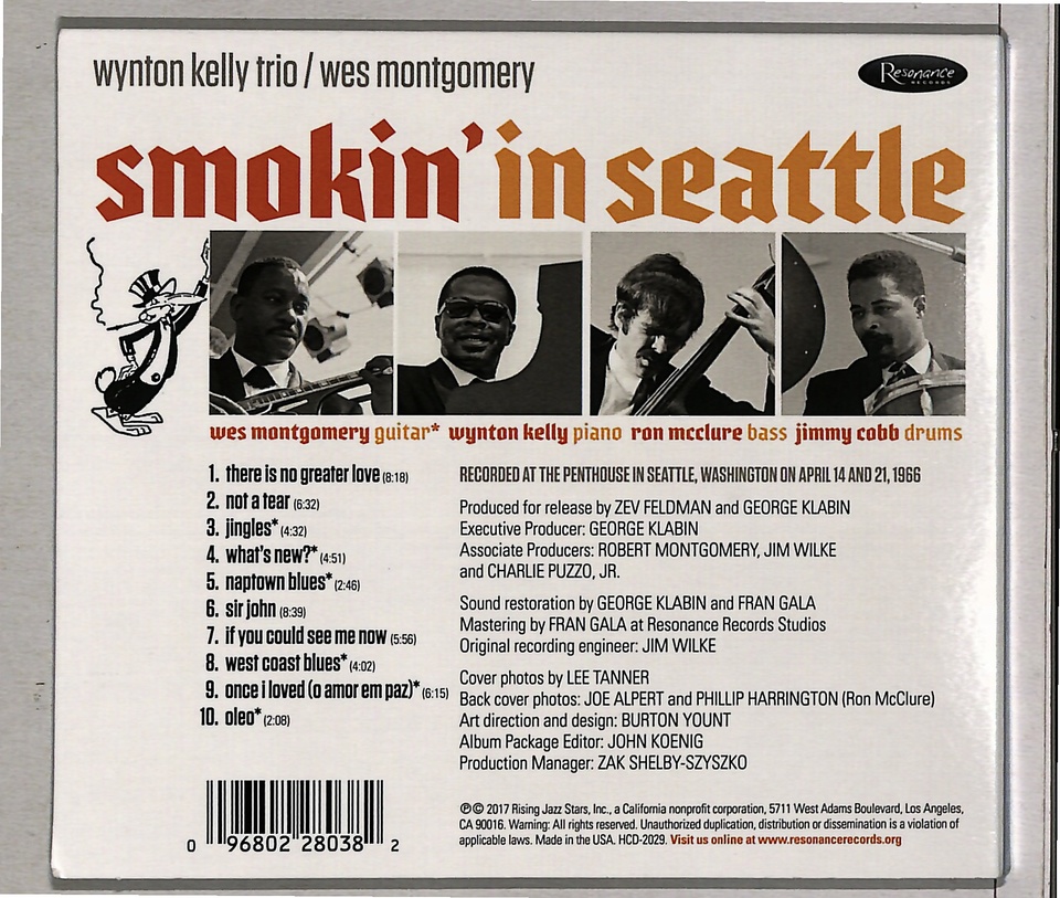 SMOKIN' IN SEATTLE LIVE AT THE PENTHOUSE/WYNTON KELLY TRIO & WES