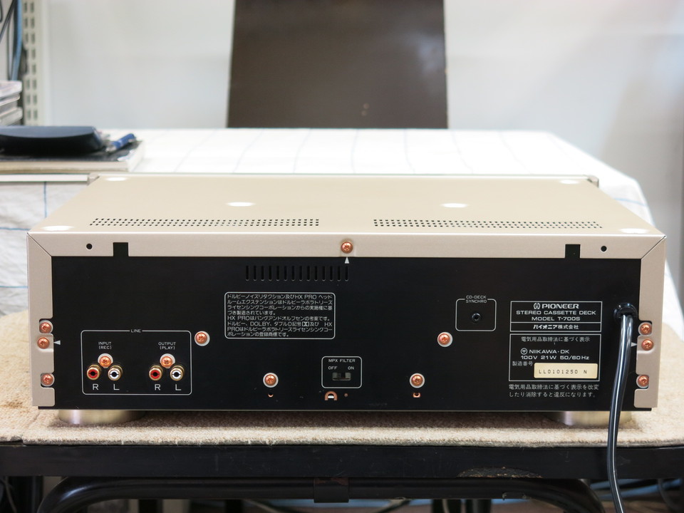 パイオニア ステレオカセットデッキ T-700S ジャンク Pioneer T-700Sの仕様 パイオニア