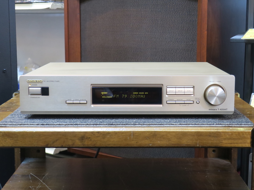 【通電確認済み】ONKYO　オンキヨー　T-425AT　FM/AMチューナー Integra T-425AT ONKYO - 中古オーディオ 高価買取・販売 ハイファイ堂
