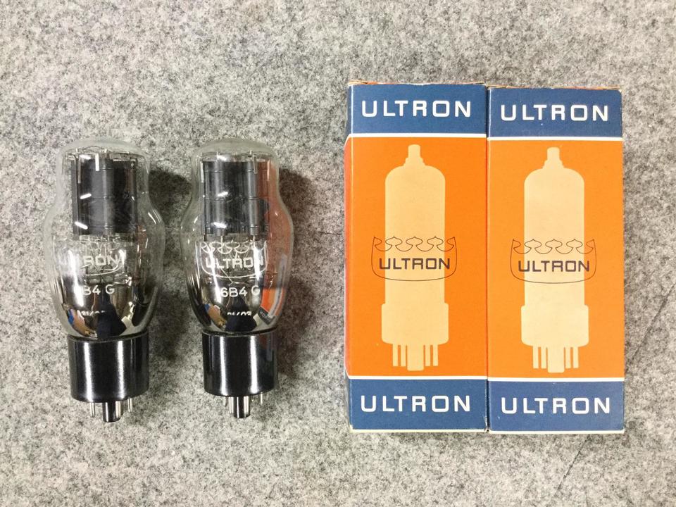 ULTRON 6B4G真空管 元箱付き　2個 100%新品，定番 ULTRON ウルトロン 真空管 6B4G 2本/5U4G 1本/GZ32 1本 ○