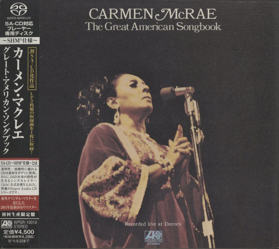 CD カーメン・マク レエ グレート・アメリカン・ソング・ブック (SACD) WPGR10010 ATLANTIC /00110 Mcrae, Carmen - Great American Songbook - Amazon.com Music