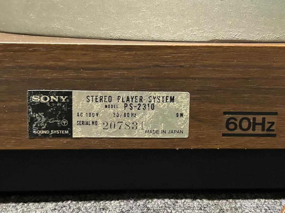 PS-2310 SONY - 中古オーディオ 高価買取・販売 ハイファイ堂