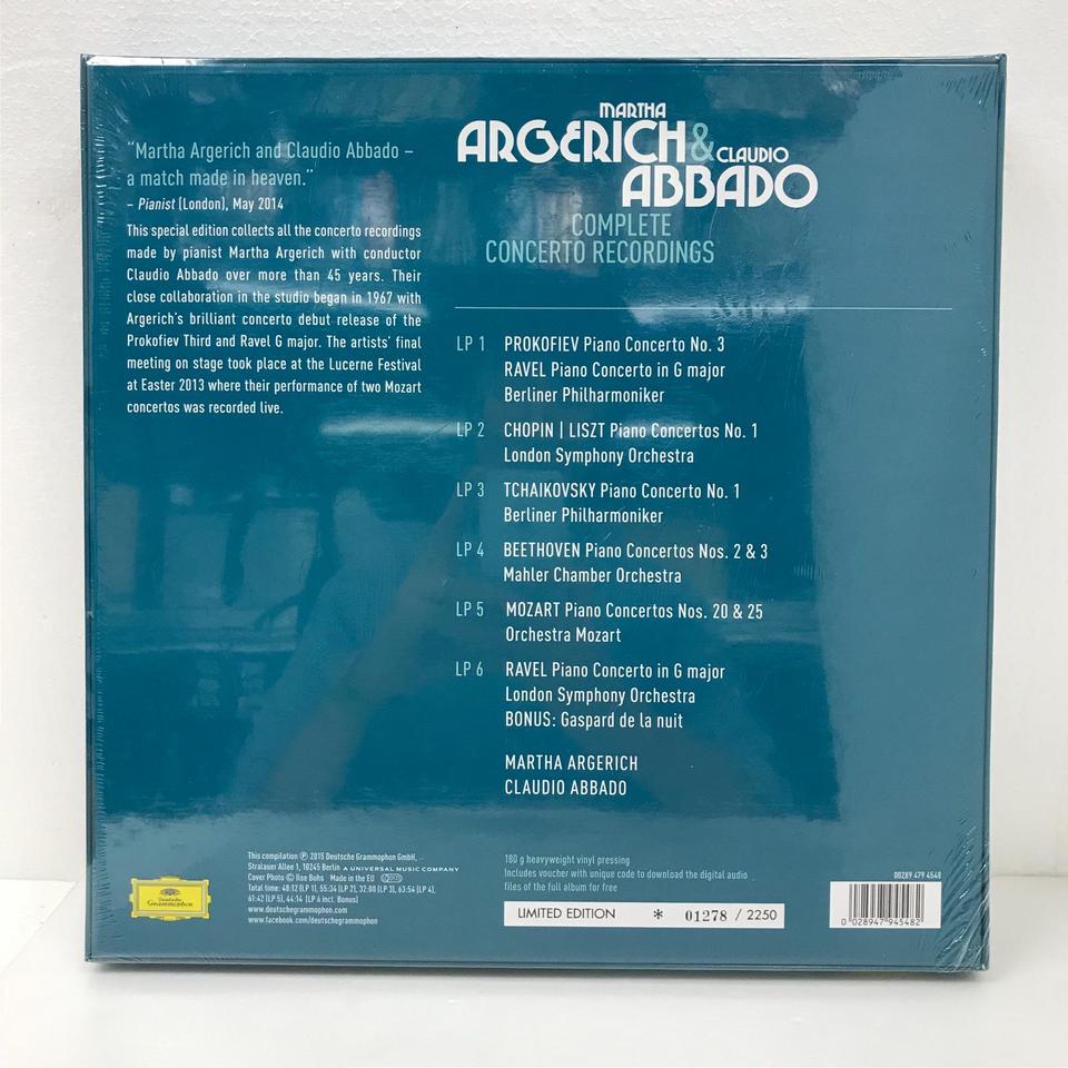 未開封】アルゲリッチ&アバド/コンチェルト・レコーディング全集