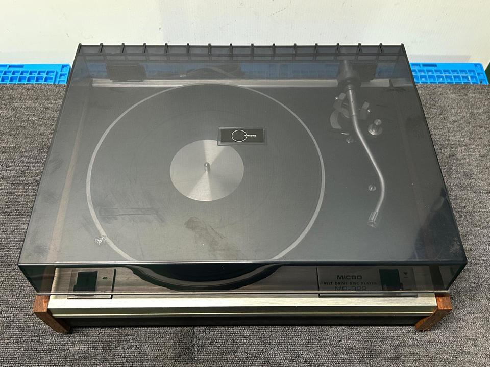 MICRO mr322 ディスクプレイヤー Audiophile Micro Seiki MR-322 Turntable + Stanton 681EEE + Dust Cover