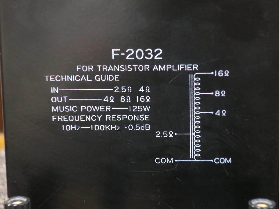 F-2032 TAMURA - 中古オーディオ 高価買取・販売 ハイファイ堂