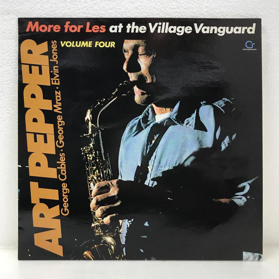 AT THE VILLAGE VANGUARD VOL.IV MORE FOR LES/ART PEPPER ART PEPPER