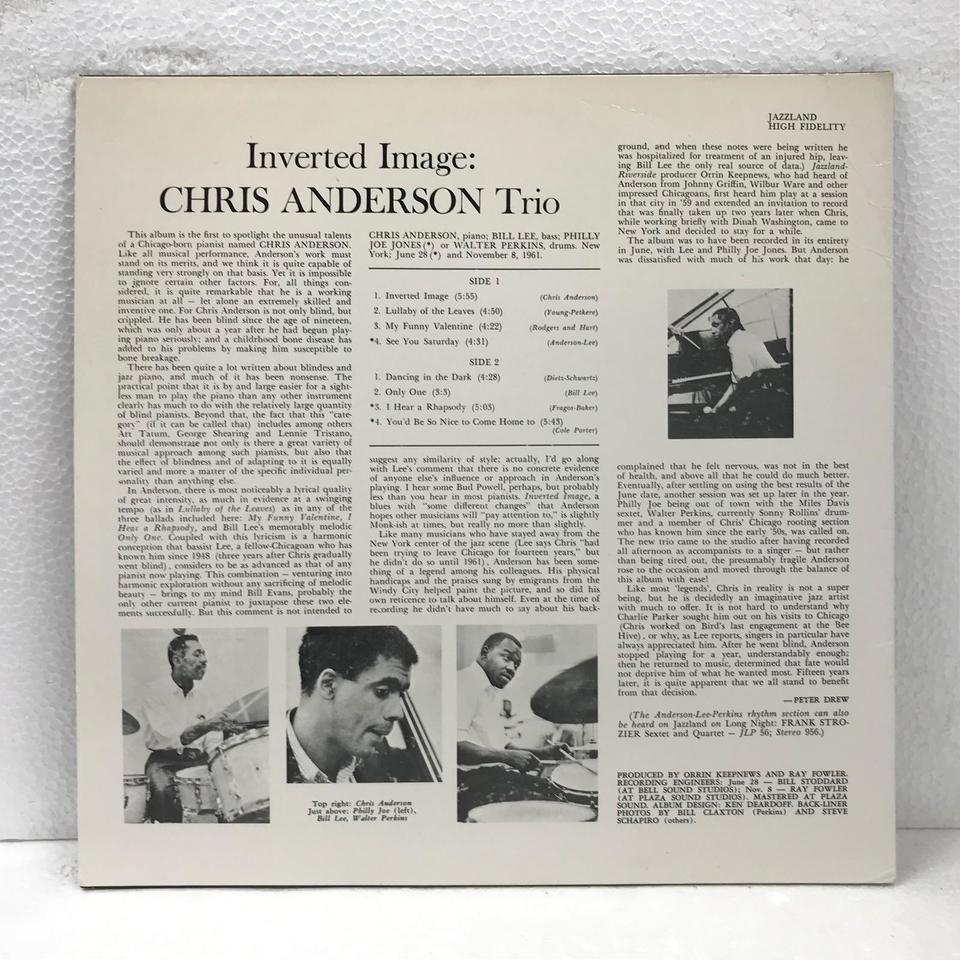 INVERTED IMAGE/CHRIS ANDERSON CHRIS ANDERSON - 中古オーディオ 高価 