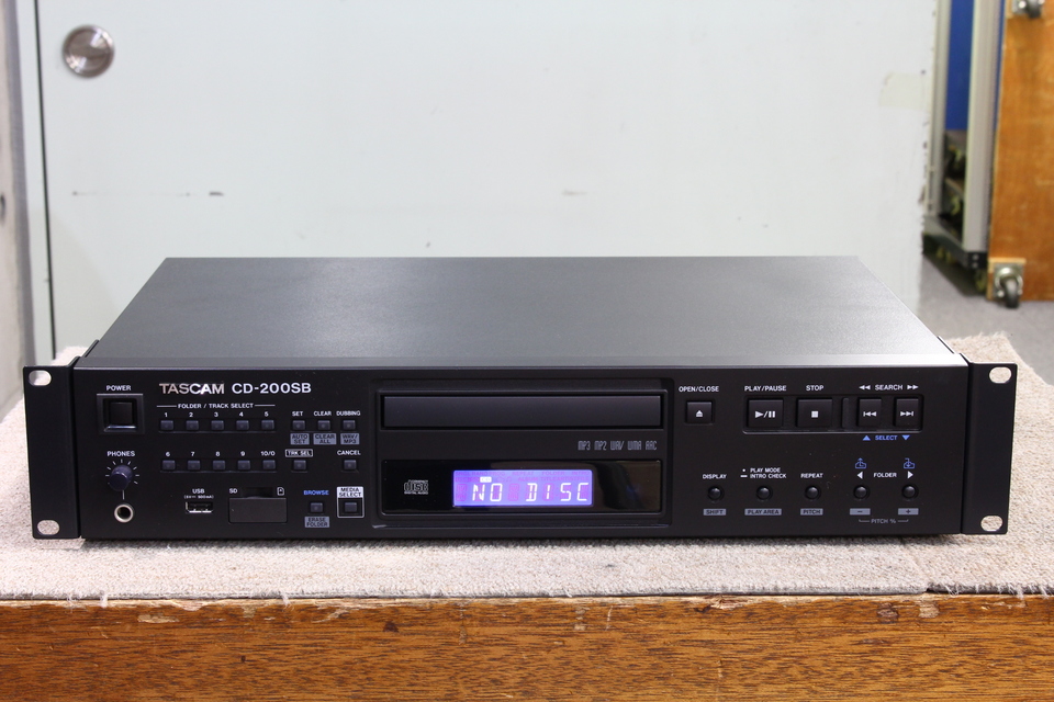 TASCAM CDプレーヤー SDカード/USBメモリー対応 CD-200SB USBメモリ