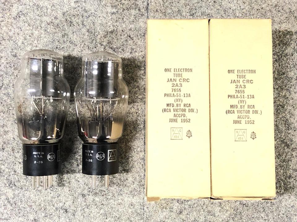 RCA 2A3 真空管中古品 2本セット Yahoo!オークション -「rca 2a3」の落札相場・落札価格