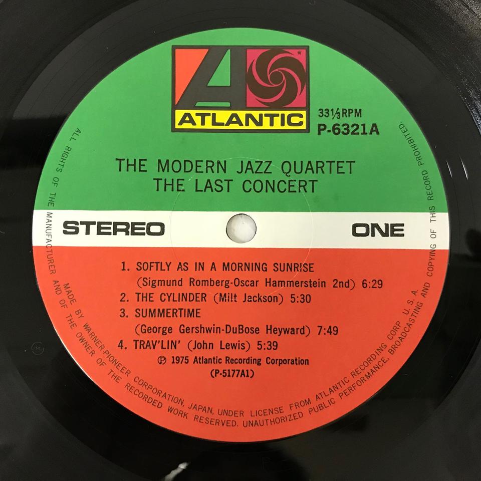 THE LAST CONCERT/MJQ MODERN JAZZ QUARTET - 中古オーディオ 高価買取