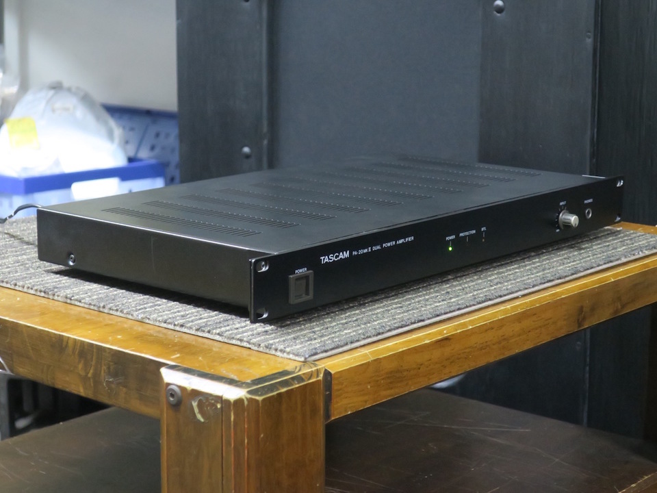 【動作良好】TASCAM PA-20 MKII デュアルパワーアンプ 1Uラック TASCAM PA-20MKⅡ パワーアンプ 動作品 保証有 ペア あにぃ PA-20mk2