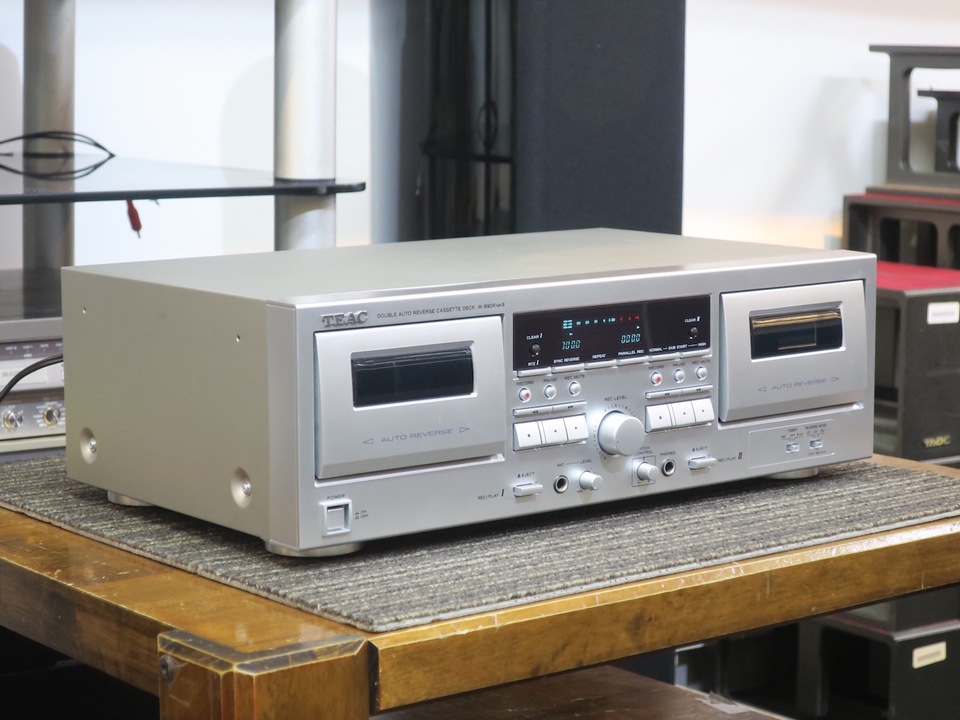 TEAC W‑890R MKII ダブルカセットデッキ オートリバース搭載 Amazon.co.jp: TEAC ダブルオートリバースカセットデッキ シルバー W