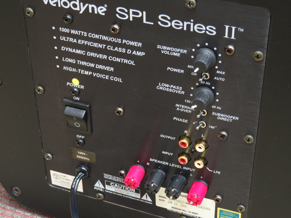 SPL-1000/2 Velodyne - 中古オーディオ 高価買取・販売 ハイファイ堂