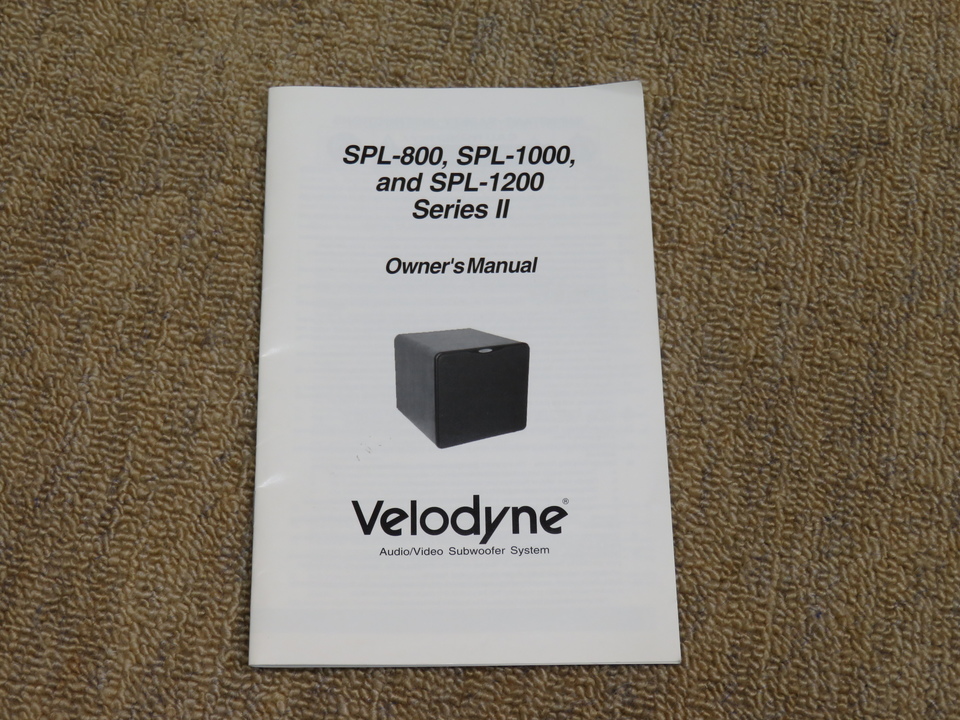 SPL-1000/2 Velodyne - 中古オーディオ 高価買取・販売 ハイファイ堂