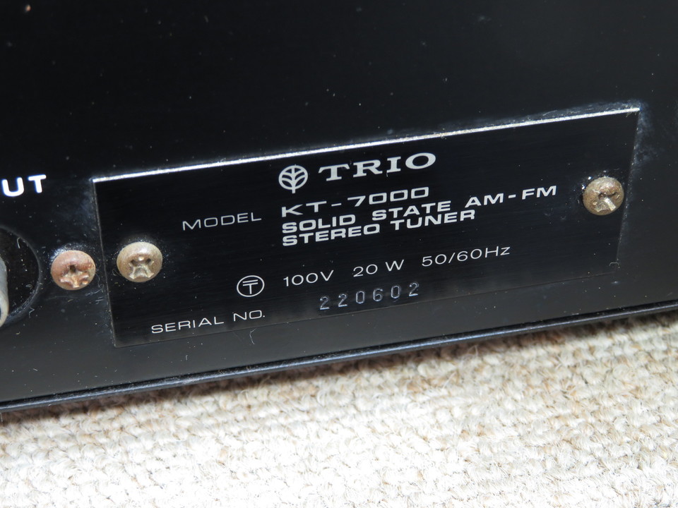 KT-7000 TRIO - 中古オーディオ 高価買取・販売 ハイファイ堂